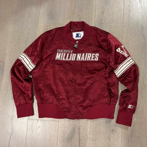 Vancouver Millionaires STARTER jacket -YOUTH XL fits like women's medium - Picture 1 of 8